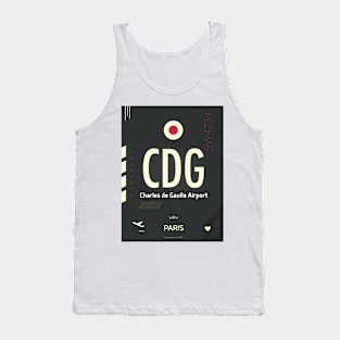 CDG Charles de Gaulle Airport Tank Top